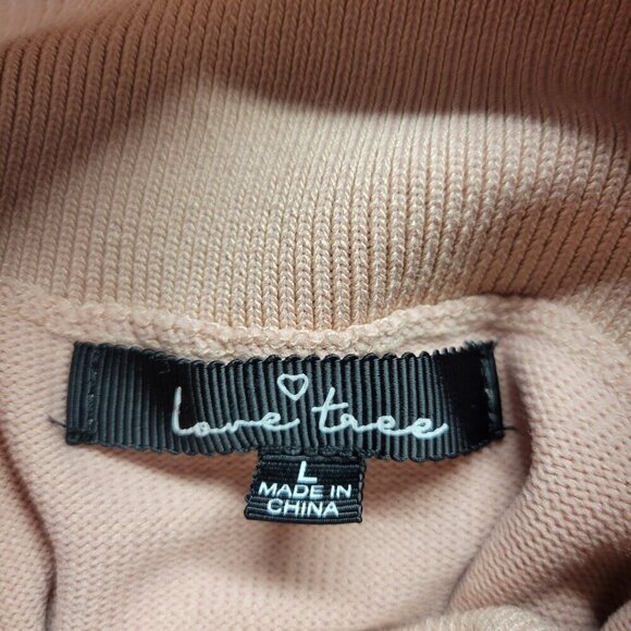 Love Tree Large Baby Pink Semi Sheer Longsleeve Turtleneck Sweater - Picture 8 of 10